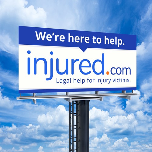 Injured.com Billboard Poster Design Design by SoftSkills