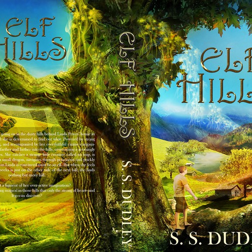 Book cover for children's fantasy novel based in the CA countryside Réalisé par Ddialethe