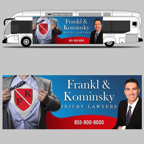 Design A Powerful Bus Wrap For A Personal Injury Law Firm Design by Konstantin Graphics