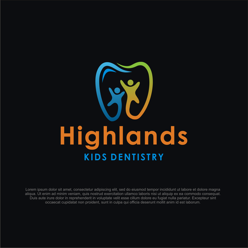 Modern & Fun Kids Dental Office Logo Design by supri™