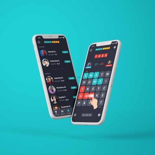 Minimalist mobile word game Design by ＶＥＳＰＥＲＡＥ