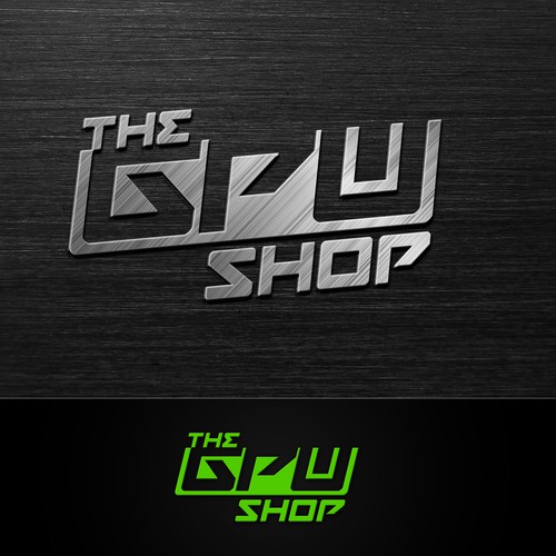 Create a futuristic logo for "The GPU Shop" Design by tetu sign