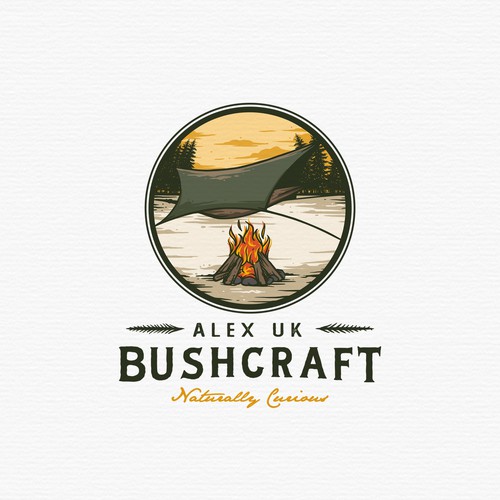 Logo for a bushcraft (outdoors skills) school in the uk