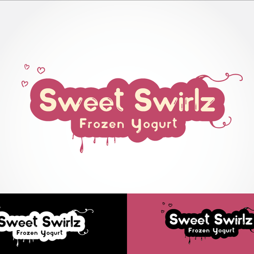 Frozen Yogurt Shop Logo Diseño de itsfid