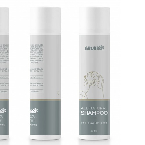 Design label for dog shampoo Design by intanamir