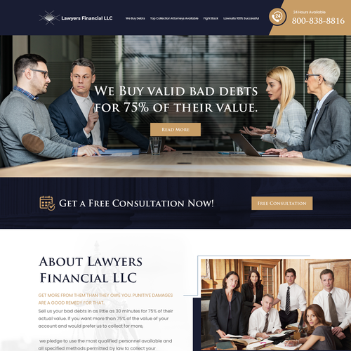 Debt Collection Website Design by Ilmash Network