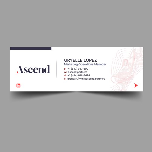 Design di Ascend Partners New Branded Email Signature di Xnine