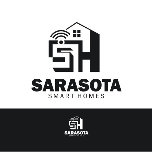 Sarasota Smart Homes logo for our company that does technology innovations and installations Design réalisé par Dswan