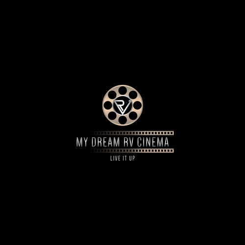 RV COMPANY EXPANDS INTO MOVIES AND PRODUCTION . NEED TO BLEND TO EXISTING LOGO Design by N A R D I N I . d e s i g n