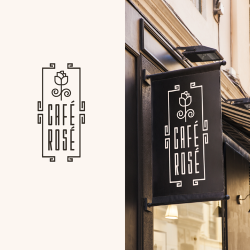 Art Deco Brunch Cafe Logo Design Design by — Sara