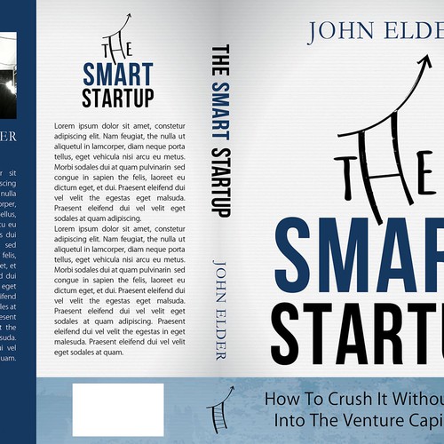 Book cover for my new book: "The Smart Startup" Design by LilaM