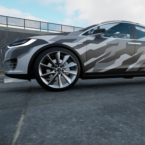 Tesla Model X Design von TANSA ART