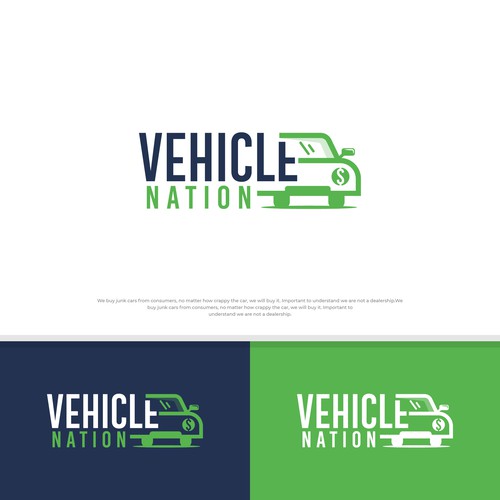 Vehicle Nation Seeks Logo For Junk Car Business. Design by StudioJack