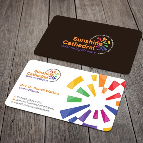 Business Card for Growing Progressing LGBTQ Church Design by Rskylight