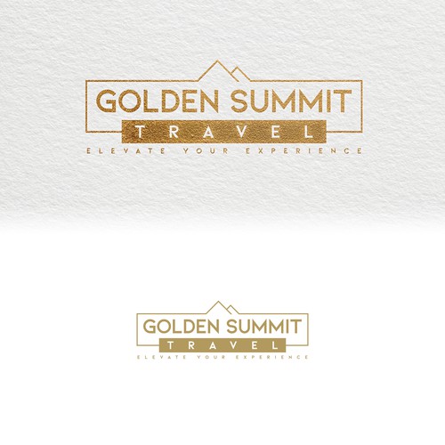 Wordmark logo for travel company looking to elevate (summit) travel experiences Design by Joca Prado