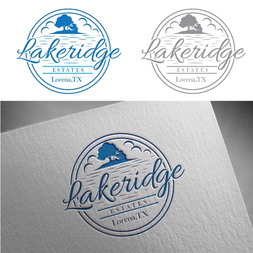 Lakeridge Estates Logo (New Housing Development in Lorena, TX) Design by ✅ LOGO OF GOD ™️