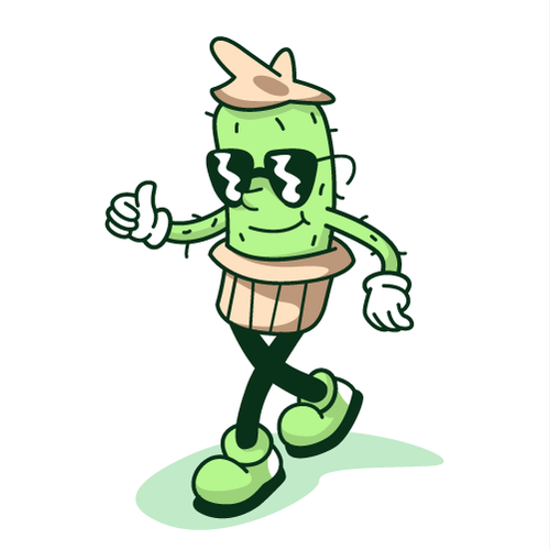 Illustrated Character Logo for Newsletter Diseño de AdriánKG