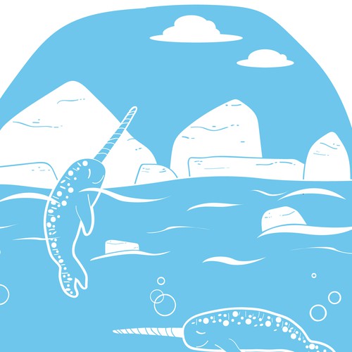 Narwhal artwork design Design by ingridients