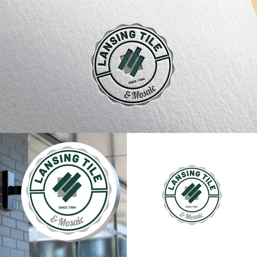 Lansing Tile & Mosaic Logo Update/Refresh for 40th Anniversary Year Design by sunshine_design