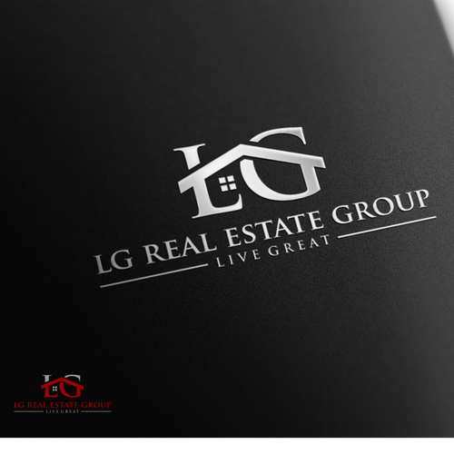 Create a modern, bold, and sleek logo for LG Real Estate Group Design by allunanpasir