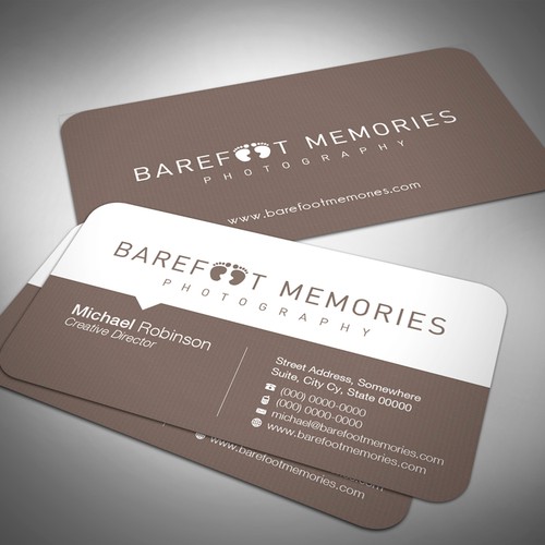 stationery for Barefoot Memories Diseño de REØdesign