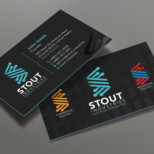 Electrical Contractor needs sleek business card Design by TanLearn