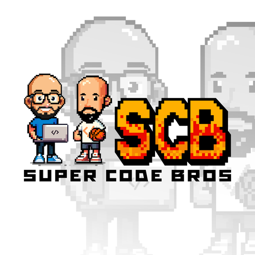 Pixel Art Logo for Super Code Bros Design by Zept'ID99™