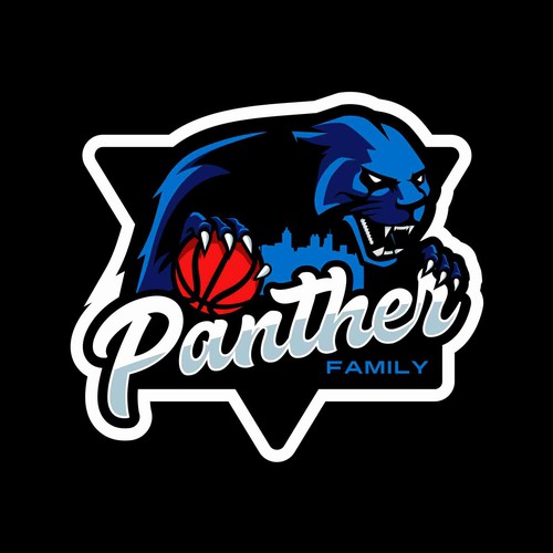 Basketball Logo for Team 'Panther Family' - Your Winning Logo Featured on Major Sports Network Design réalisé par Normans