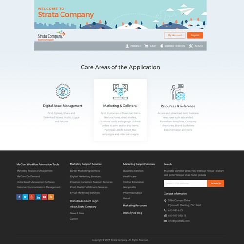 Web-based Business Application Redesign | Web page design contest