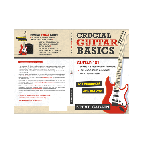 Need a powerful and eye catching design for a book about guitar. Design by AleMiglio