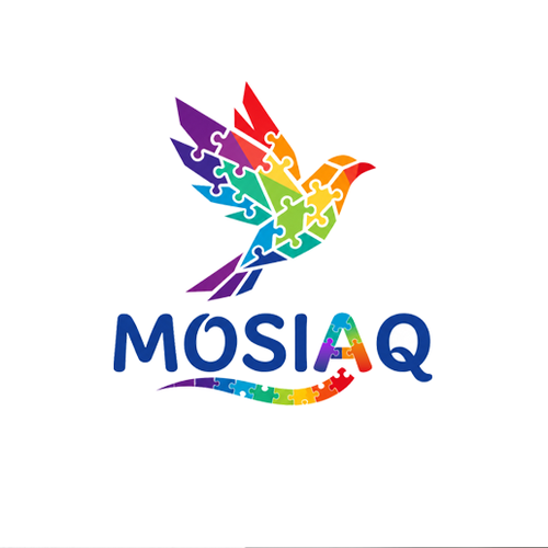 "Logo for new puzzle swapping app 'Mosiaq'" winning Cup or mug