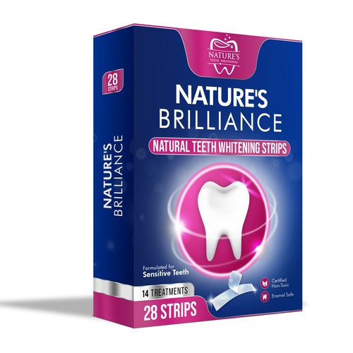 Natural Design Needed for Nature's Brilliance Whitening Strips Design by UnderTheSea™