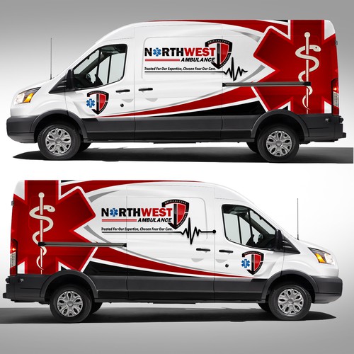 911 Ambulance wrap on sprinter Design by J.Chaushev