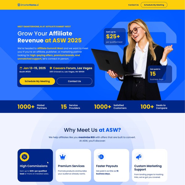 SmarterHome.ai ASW Landing Page