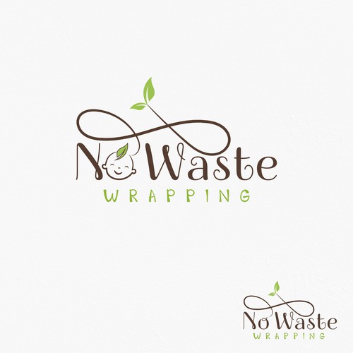 Nowastewrapping Wickeln Ohne Abfall Gestalten Sie Ein Logo Zum Thema Nachhaltigkeit Logo Design Contest 99designs