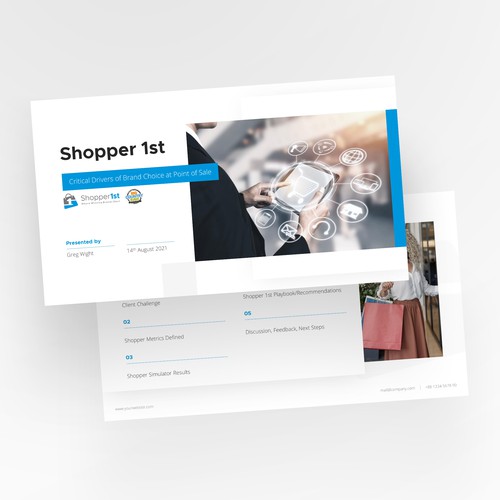 Powerpoint template contest for our new company launch Design by Rockslide