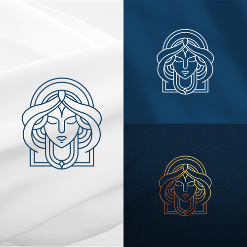 Fortuna Goddess Logo for Luxury French Jewelry House Design by Reka Rekzer