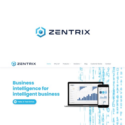 Logo for IT Company called Zentrix Réalisé par Kreyto