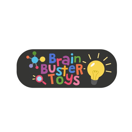 Brain Buster Toys Logo & Social Media Contest. Design by BrainstormingDsg