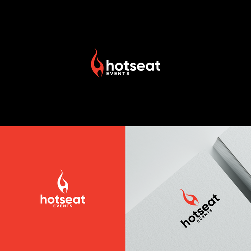 Impactful Logo For 'Hot Seat Events' – Learn from Industry Experts Through Livestreams & Events. Design by code.signs