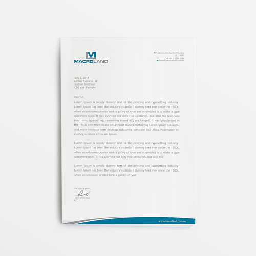 Create a nice business card and letterhead to develop sophisticated brand image for the Property development company Réalisé par conceptu