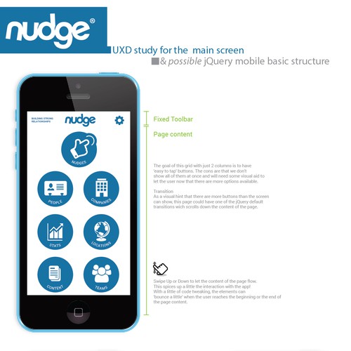 Two-screen design refresh for sales application on phone/tablet Design by Diego99