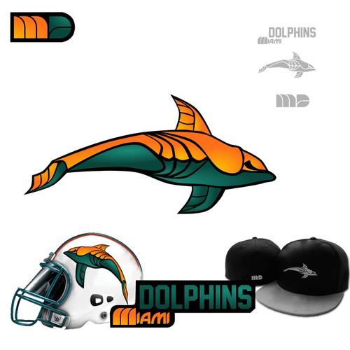 99designs community contest: Help the Miami Dolphins NFL team re-design its logo! Design réalisé par Strain