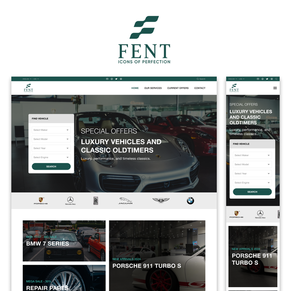 Selling and Buying Vehicle Website Design