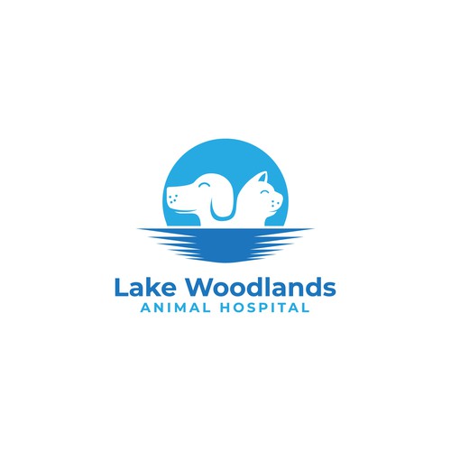 Veterinary logo design for a small animal hospital located next to a lake! Design by eRsiti_Art