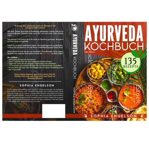 Book-Cover for Ayurveda Cookbook - Cover für Ayurveda Kochbuch Design by JervyDesign