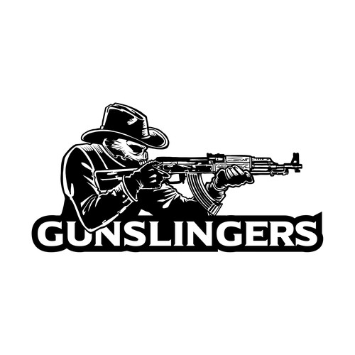 Retail logo for "Gunslingers" Design by Hadeboga Studio