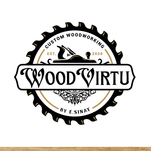 design a custom modern woodworking logo Design réalisé par >>Jelena<<