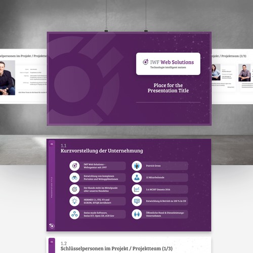 Plantilla de Powerpoint propuesta en el concurso por Danny P.