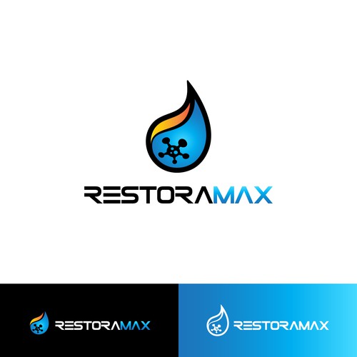 Restoration Company Branding. Design by RaccoonDesigns®